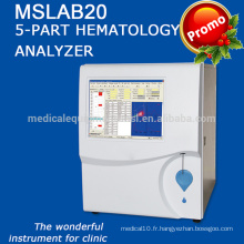 MSLAB20 Chine analyseur d&#39;hématologie 5-diff avec prix compétitif
